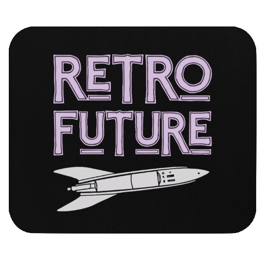 Retro Future Rocket Nostalgia Mouse Pads