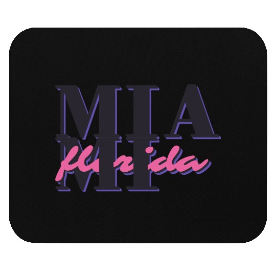 Retro Miami Street Style Typography Mouse Pads