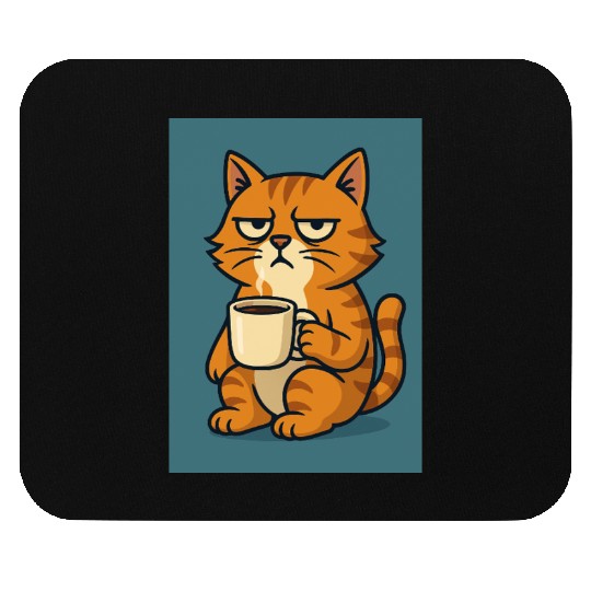 Grumpy Cat with Coffee Mouse Pads