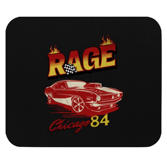 Vintage Rage Chicago 84 Muscle Car Art Mouse Pads