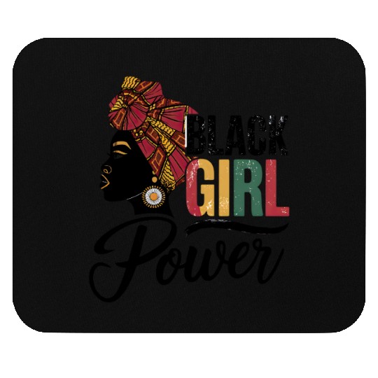 Juneteenth BLACK GIRL Power Mouse Pads
