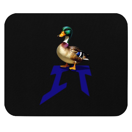 Mallard Duck on the word IT Mouse Pads