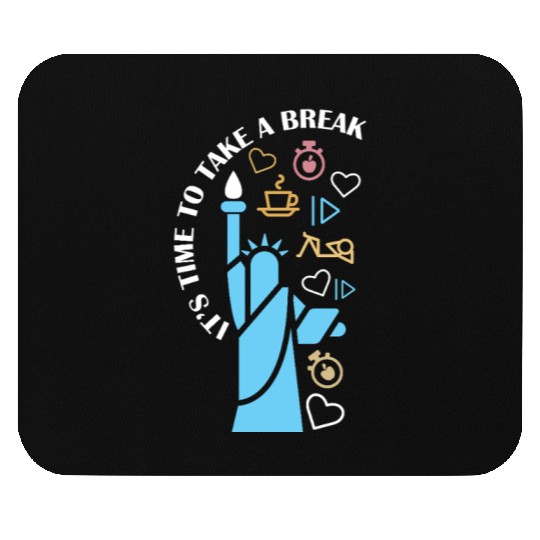 Inspirational Liberty and Wellness Theme Mouse Pads
