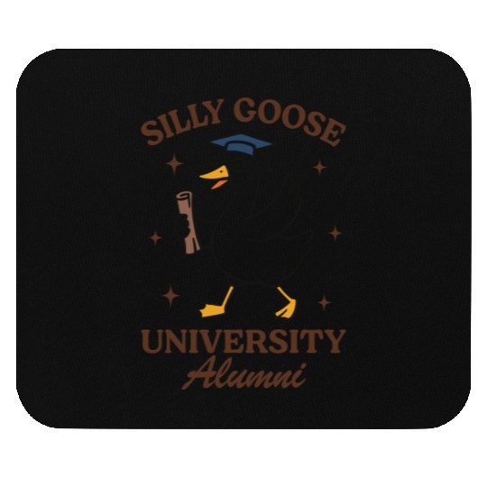 Silly goose university alumni Mouse Pads