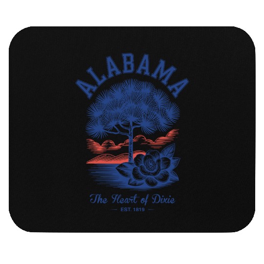 Albm State Outline – License Plate Art Mouse Pads