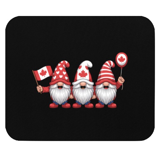 Canada Gnomes with Flag Mouse Pads