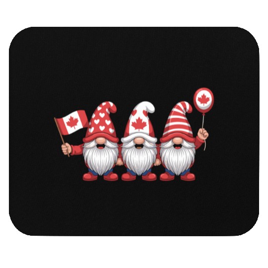 Canada Gnomes with Flag Mouse Pads