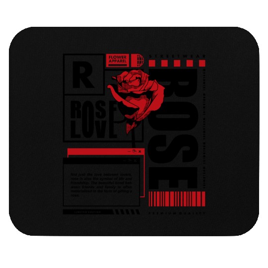 Rose Love – Streetwear-Inspired Symbolic Flower De Mouse Pads