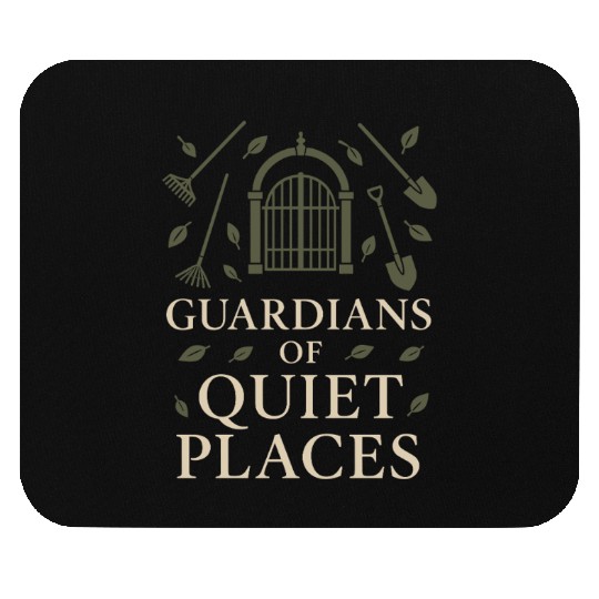 Cemetery Worker Groundskeeper Graveyard Memorial Mouse Pads