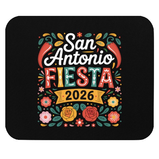 San Antonio 2026 Fiesta Cinco De Mayo Texas Mouse Pads