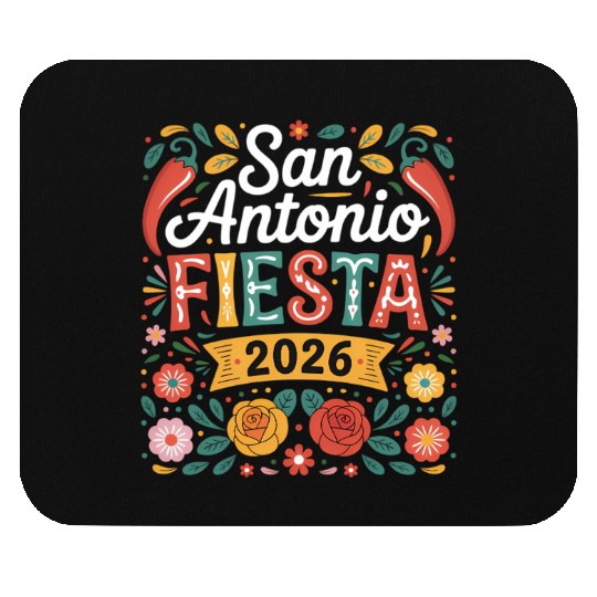 San Antonio 2026 Fiesta Cinco De Mayo Texas Mouse Pads