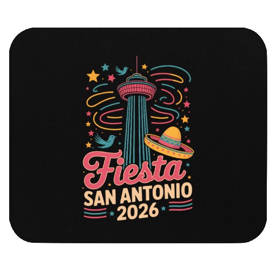 Funny San Antonio 2026 Fiesta Cinco De Mayo Tex Mouse Pads