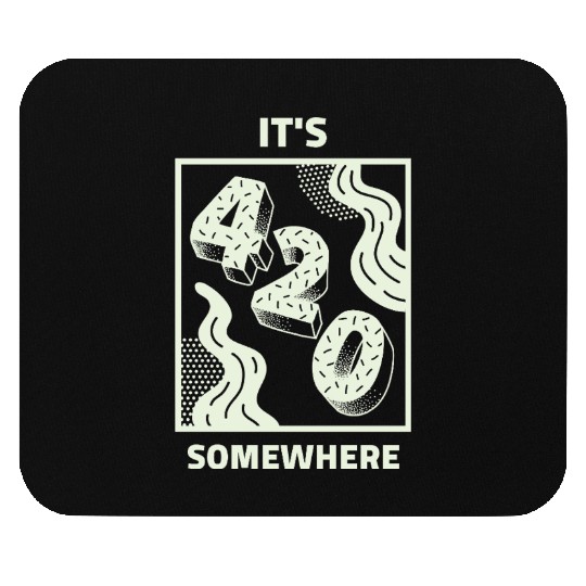 Abstract 3D Numeric Illustration Mouse Pads