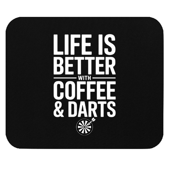 Coffee and Darts Caffeine Dart Player Mouse Pads