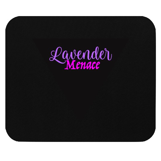 Lavender Menace Black Triangle Mouse Pads
