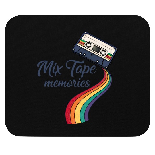 Mix Tape Memories Unraveling Cassette Retro 80s Mouse Pads