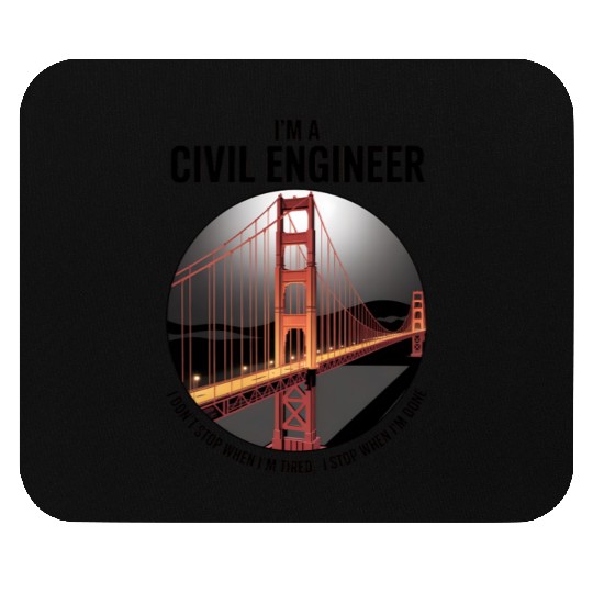 Funny Civil Engineer Fun Civilengineer Mouse Pads