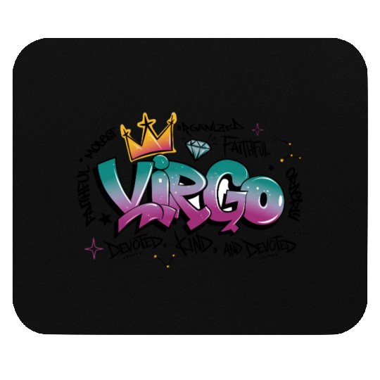 Virgo Graffiti Zodiac Art Mouse Pads