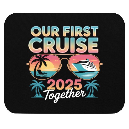 Sunset Cruise Vacation Design Mouse Pads