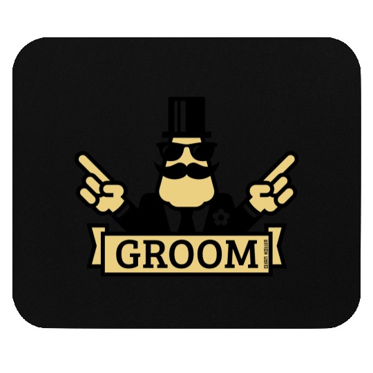 Pointing Groom (Stag Night / Bachelor Party / 2C) Mouse Pads