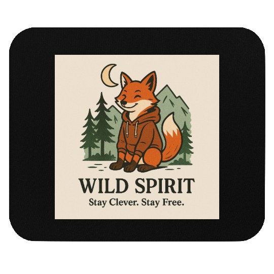 Wild Spirit Fox Design Mouse Pads