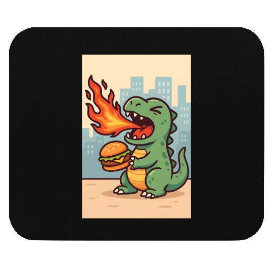 Angry dino Mouse Pads