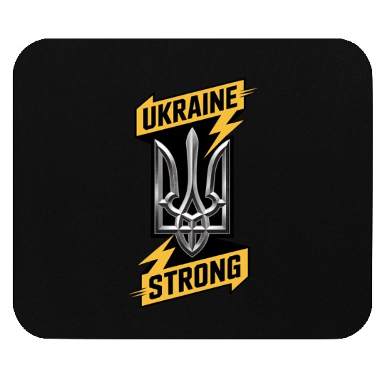 Ukraine Strong Trident Power Ukrainian Support Sym Mouse Pads