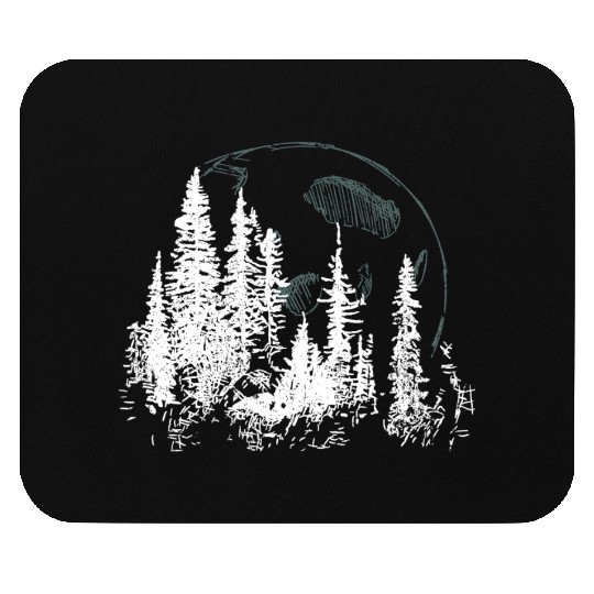 Forest Moon – Lunar Light in the Wilderness Mouse Pads