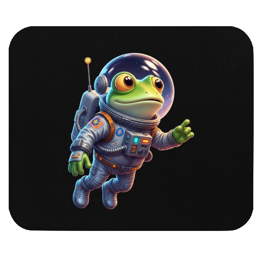 Frog in space suit Mouse Pads
