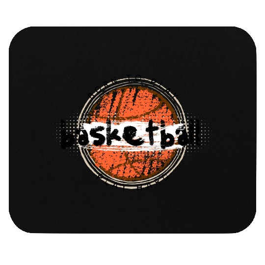 Grunge Basketball Vibe Mouse Pads