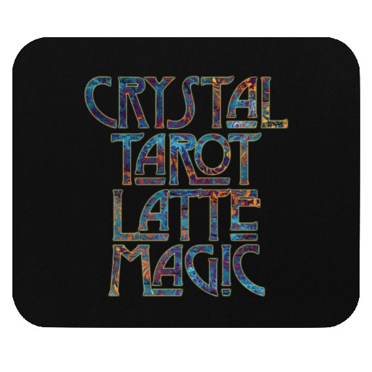 Crystal Tarot Latte Magic-Coffee Coven Collective Mouse Pads
