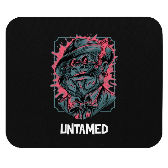Rebel Gorilla with Cigar and Sunglasses Mouse Pads