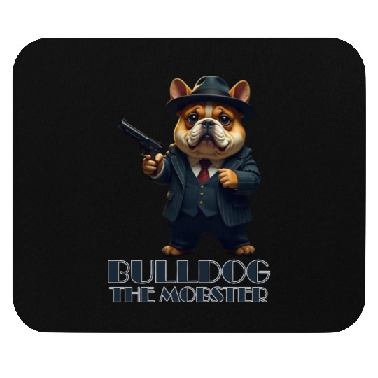 Bulldog the Mobster Mouse Pads