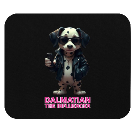 Dalmatian the Influencer Mouse Pads