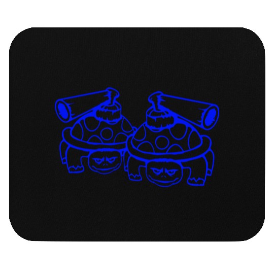 2 turtles shell gun shooting war attack tank team Mouse Pads