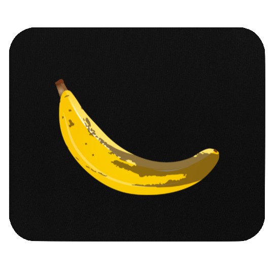 Overripe Banana with Brown Spots Illustration Mouse Pads