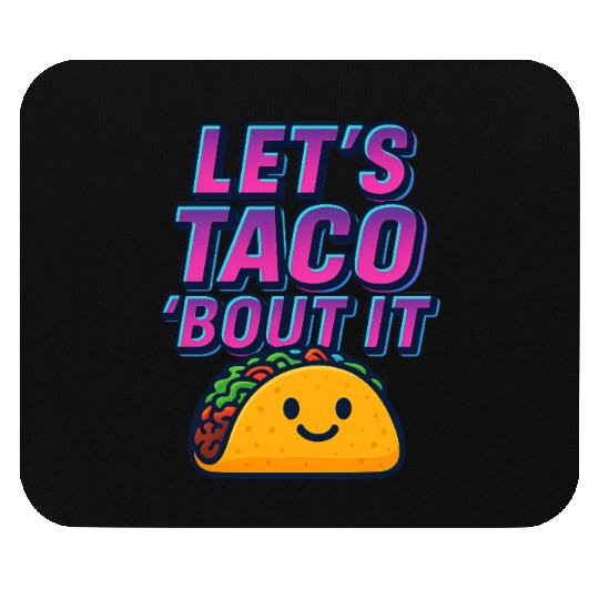 Taco ’Bout Style – Funny Retro Neon Mouse Pads