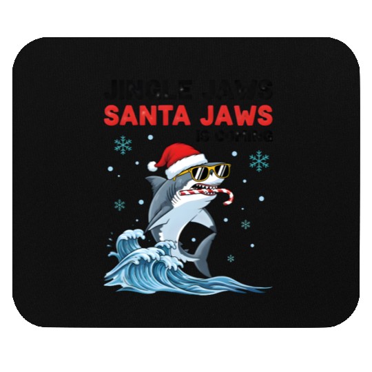 Jingle Jaws – Santa Jaws Is Coming to Town Mouse Pads