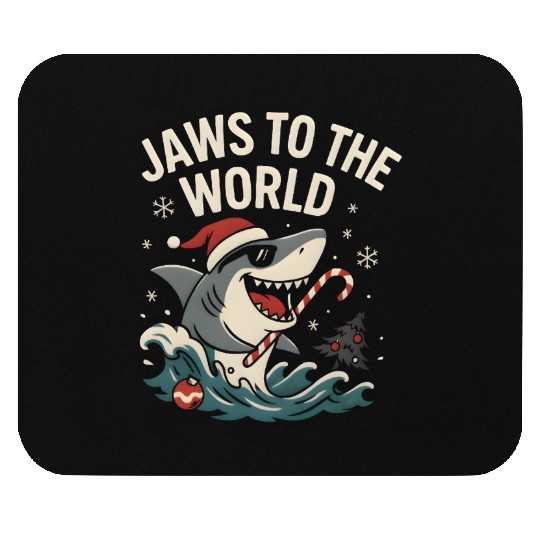 Jaws to the World – Christmas Shark Attack Mouse Pads
