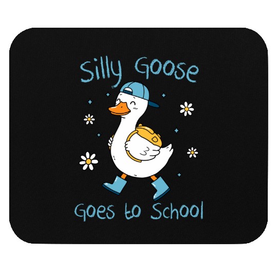 Silly Goose Back to School Funny Mouse Pads