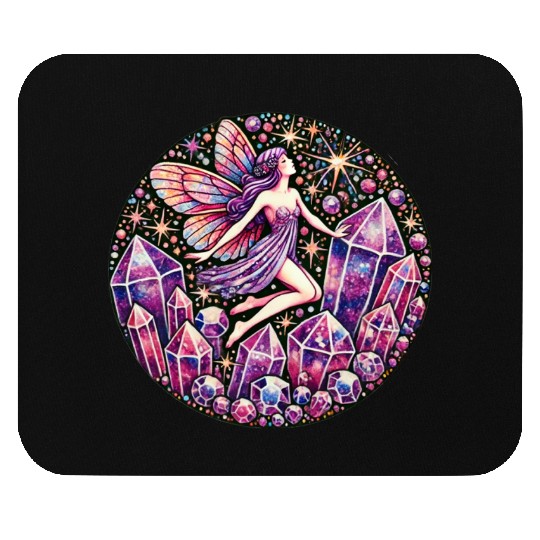 Amethyst Fairy – Mystical Purple Fantasy Spirit wi Mouse Pads