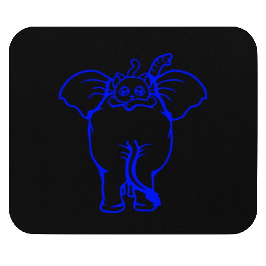 Cat Elephant Walking Team Lies On Top 2 Friends Mouse Pads