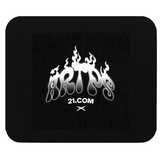 ARTPS21 Flame Drip Logo – Bold Streetwear Emblem Mouse Pads
