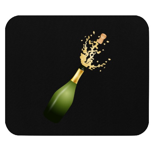 A champagne bottle – for New Year's Eve & parties Mouse Pads
