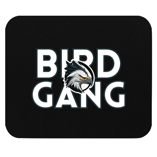Eagle Head Bird Gang Logo Design Mouse Pads