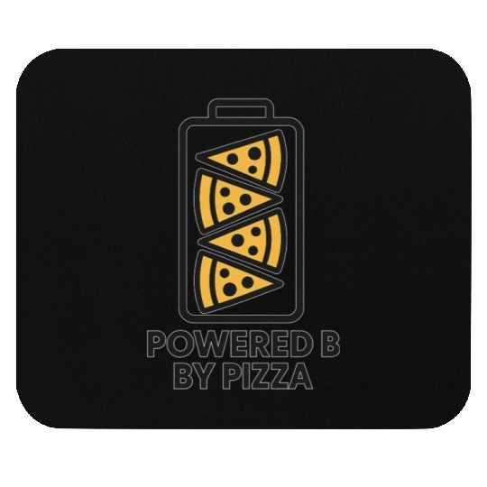 Powered by Pizza – Funny Mouse Pads for Pizza Lovers