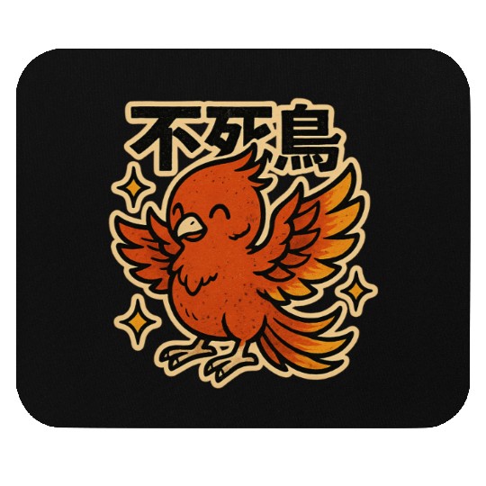 Kawaii Phoenix Japanese Mouse Pads