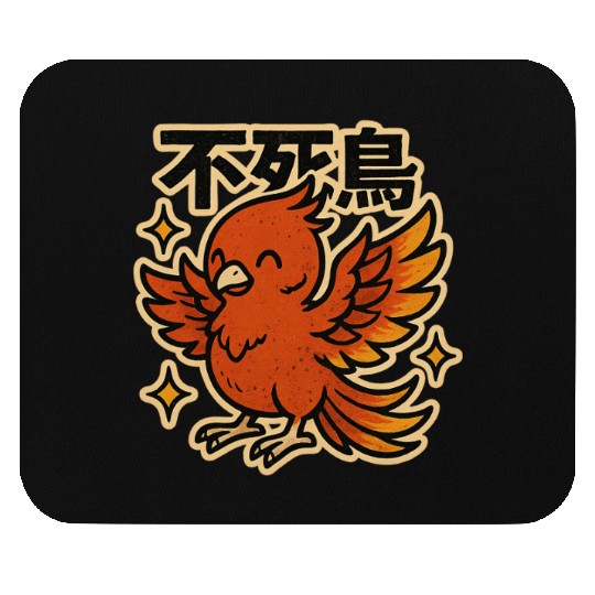 Kawaii Phoenix Japanese Mouse Pads