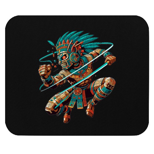Aztec Warrior - Inca Maya Mayans Mouse Pads