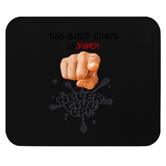 Bold Pointing Finger with Push Message Mouse Pads